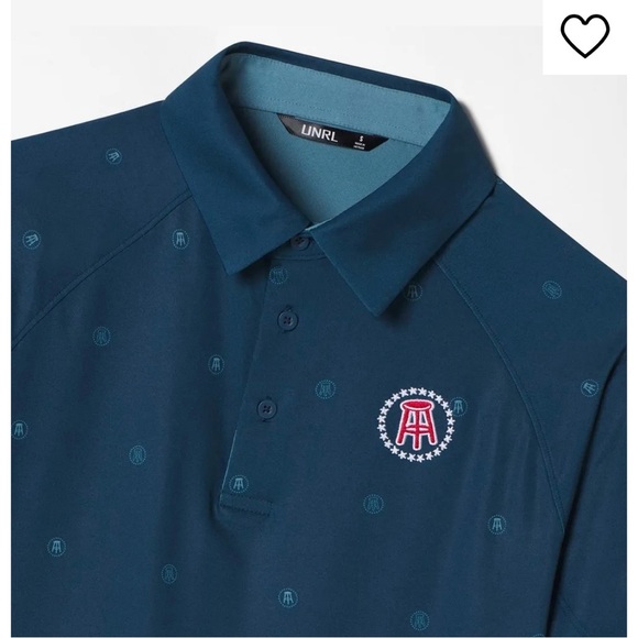 Mens Barstool Sports Stools and Stars Short Sleeve Golf Polo Medium - Picture 2 of 8